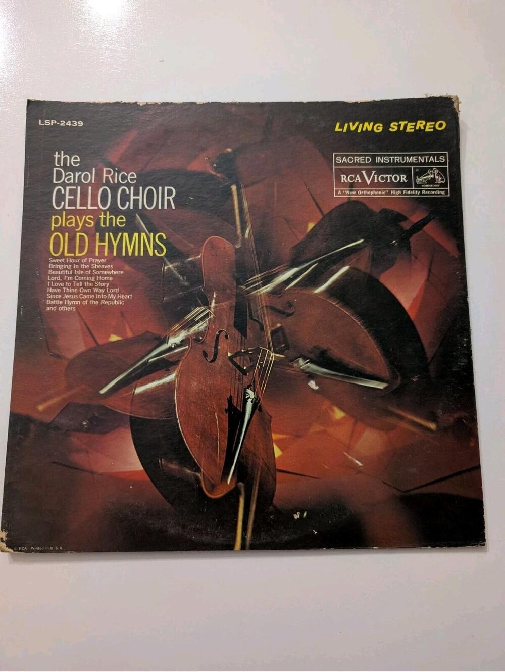 DAROL RICE CELLO CHOIR PLAYS OLD HYMNS  STEREO    LP